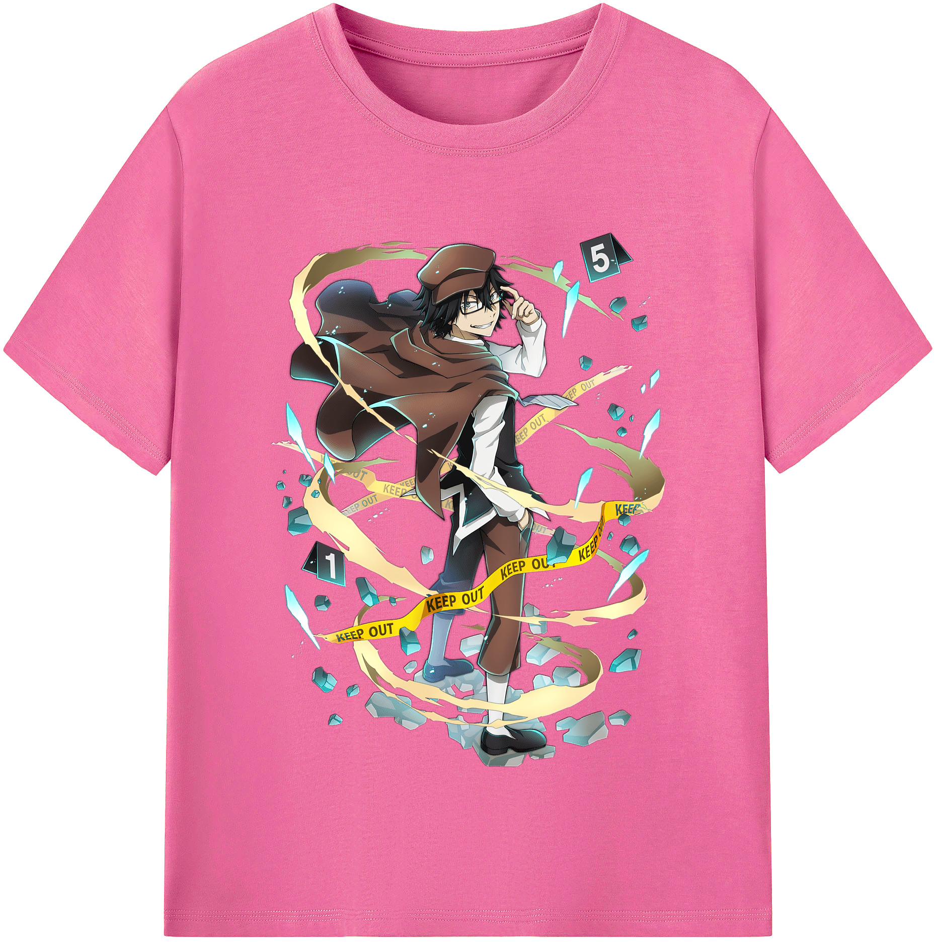 （画像用） 文豪ストレイドッグス Bungo Stray Dogs レディースカジュアルプリントTシャツ（綿100％）